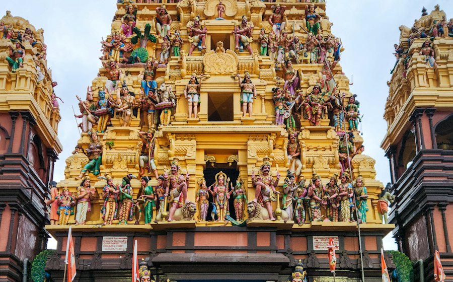 A South Indian temple gopuram